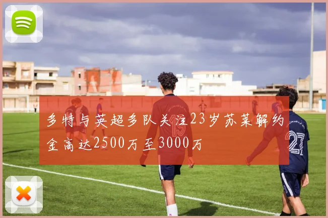 多特与英超多队关注23岁苏莱解约金高达2500万至3000万
